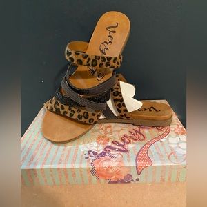 Brand new with tags, leopard print Very G sandals